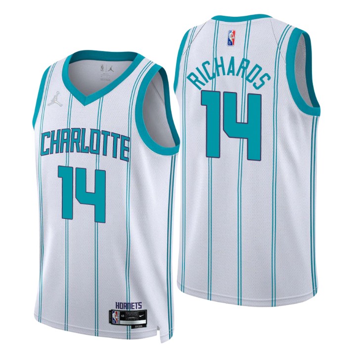 2021-22 Charlotte Hornets Nick Richards Association 75th Anniversary Jersey