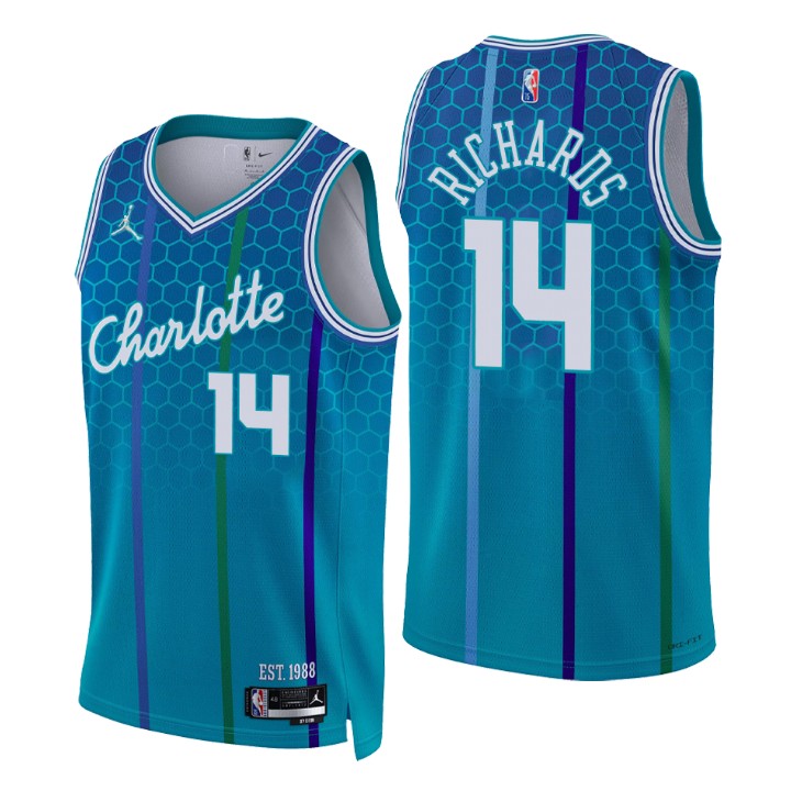 2021-22 Charlotte Hornets Nick Richards City 75th Anniversary Jersey