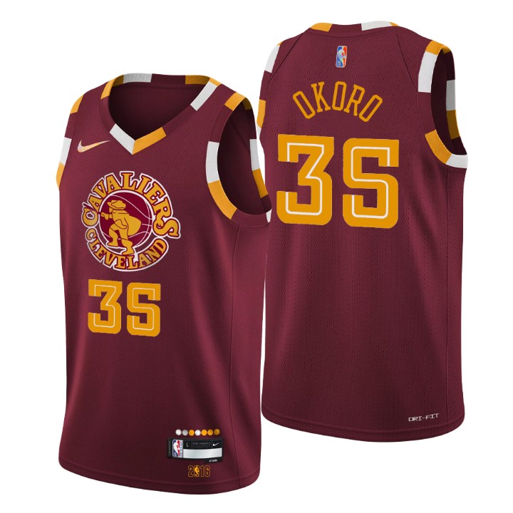 2021-22 Cleveland Cavaliers Isaac Okoro City 75th Anniversary Jersey