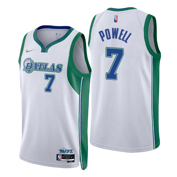 2021-22 Dallas Mavericks Dwight Powell City 75th Anniversary Jersey