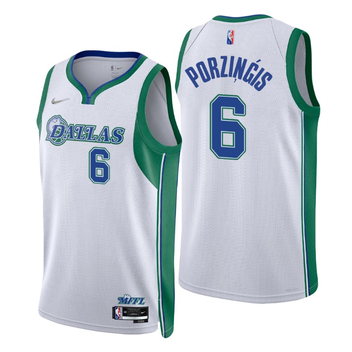 2021-22 Dallas Mavericks Kristaps Porzingis City 75th Anniversary Jersey