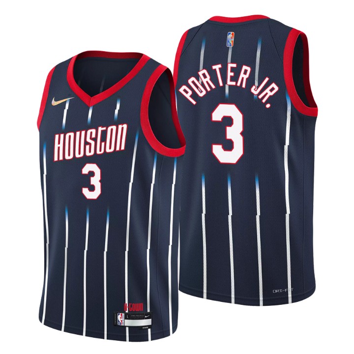2021-22 Houston Rockets Kevin Porter Jr. City 75th Anniversary Jersey