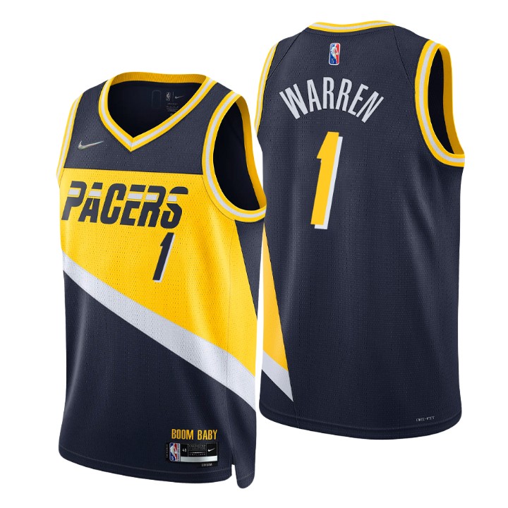 2021-22 Indiana Pacers T.j. Warren City 75th Anniversary Jersey