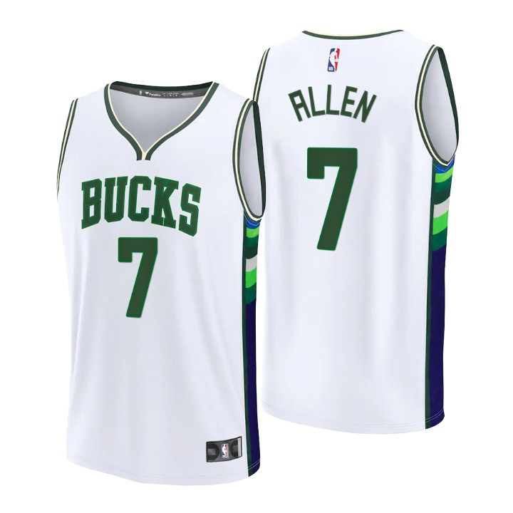2021-22 Milwaukee Bucks Grayson Allen Replica Jersey City