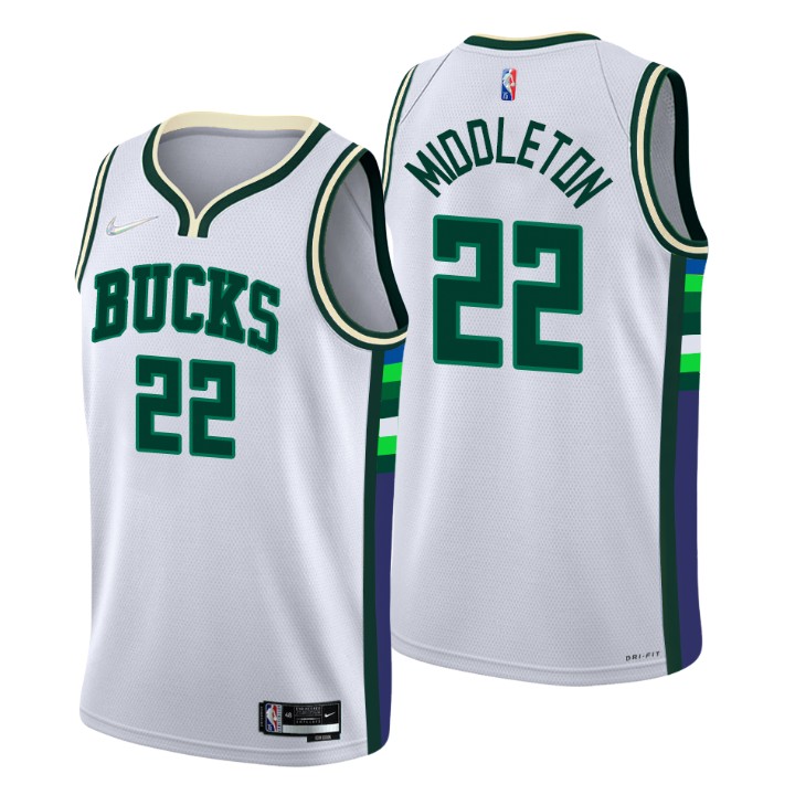 2021-22 Milwaukee Bucks Khris Middleton City 75th Anniversary Jersey