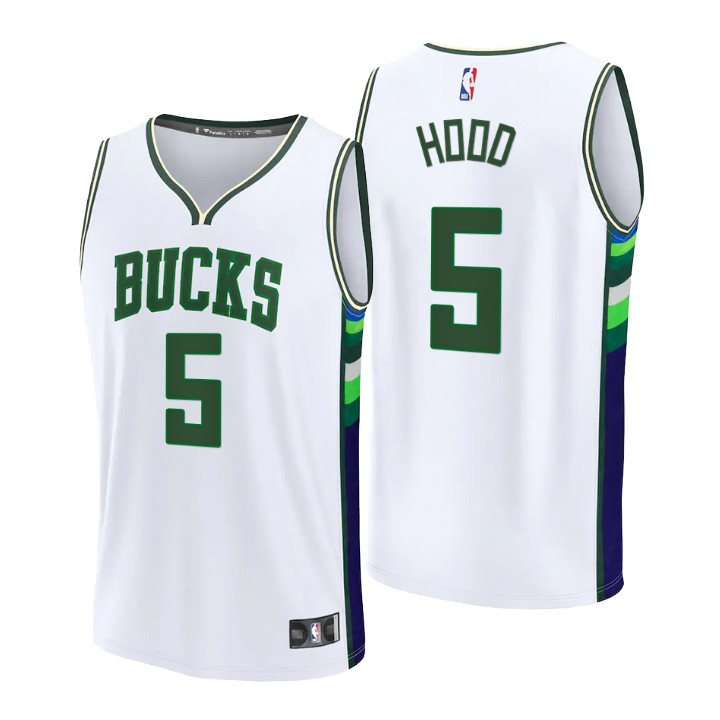2021-22 Milwaukee Bucks Rodney Hood Replica Jersey City