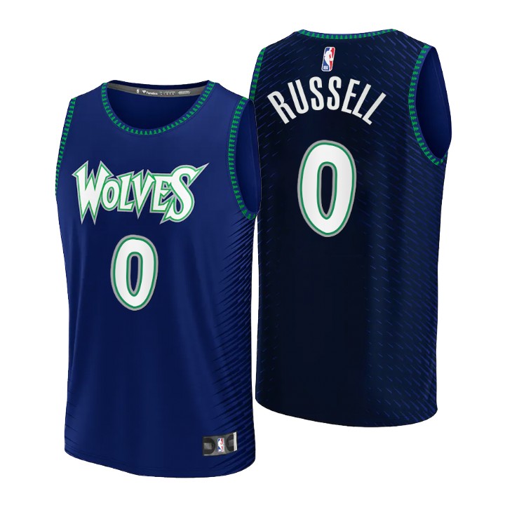 2021-22 Minnesota Timberwolves D'angelo Russell Replica Jersey City