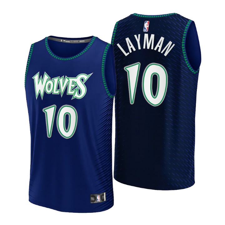 2021-22 Minnesota Timberwolves Jake Layman Replica Jersey City