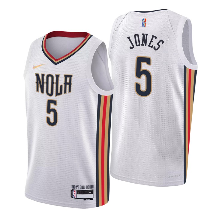 2021-22 New Orleans Pelicans Herbert Jones City 75th Anniversary Jersey