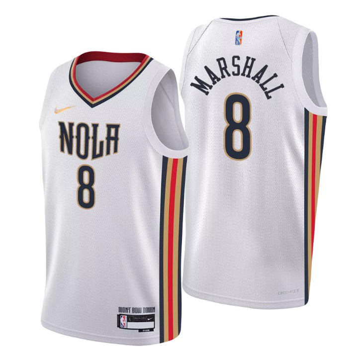 2021-22 New Orleans Pelicans Naji Marshall City 75th Anniversary Jersey