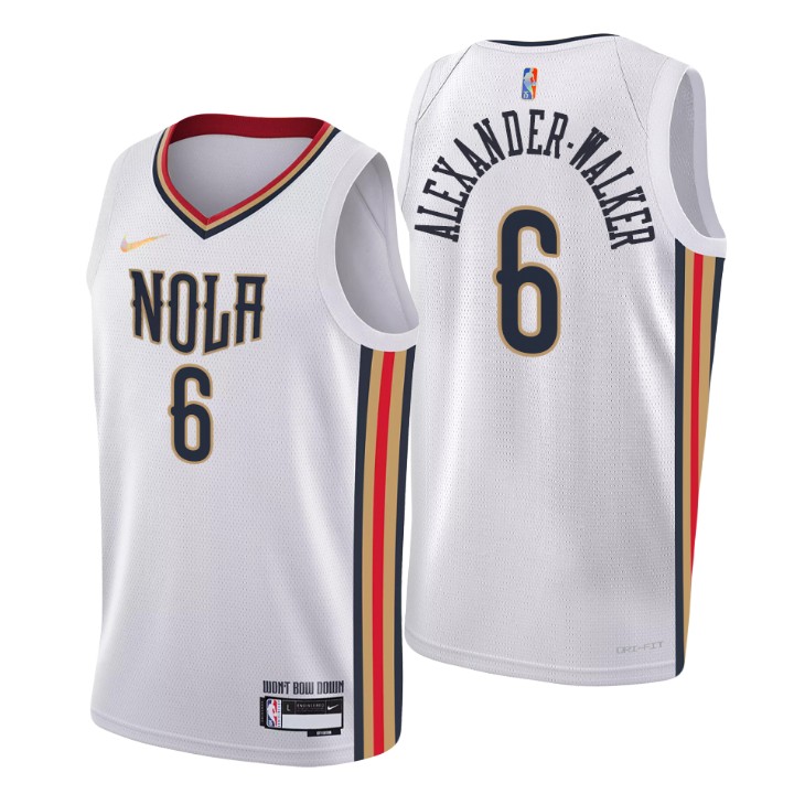 2021-22 New Orleans Pelicans Nickeil Alexander-walker City 75th Anniversary Jersey