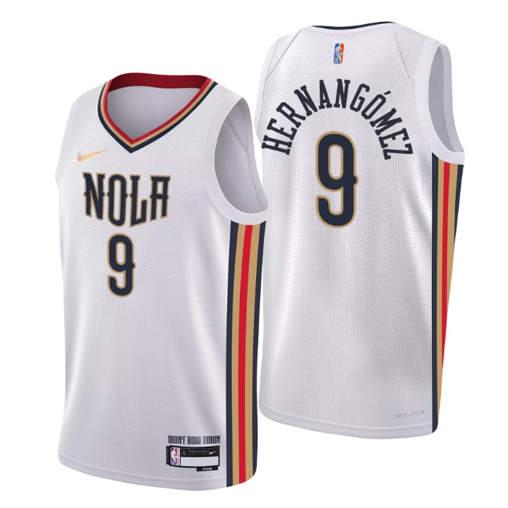2021-22 New Orleans Pelicans Willy Hernangomez City 75th Anniversary Jersey