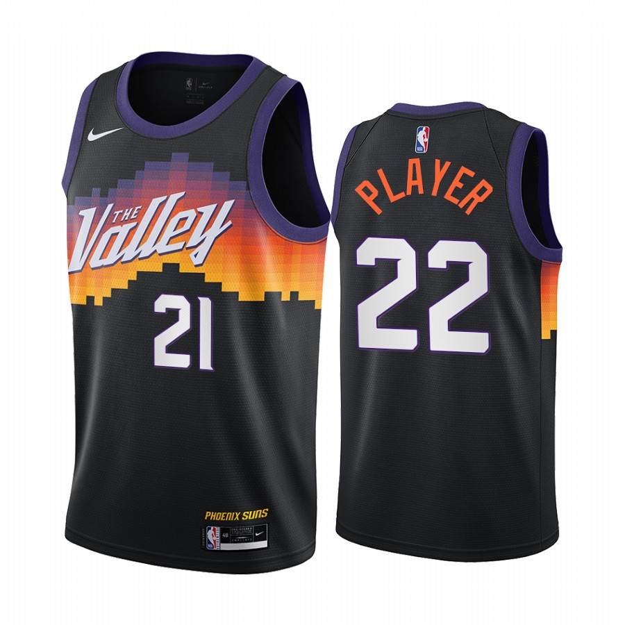 2021-22 Phoenix Suns Nba 75th Anniversary Black Jersey Limited Edition