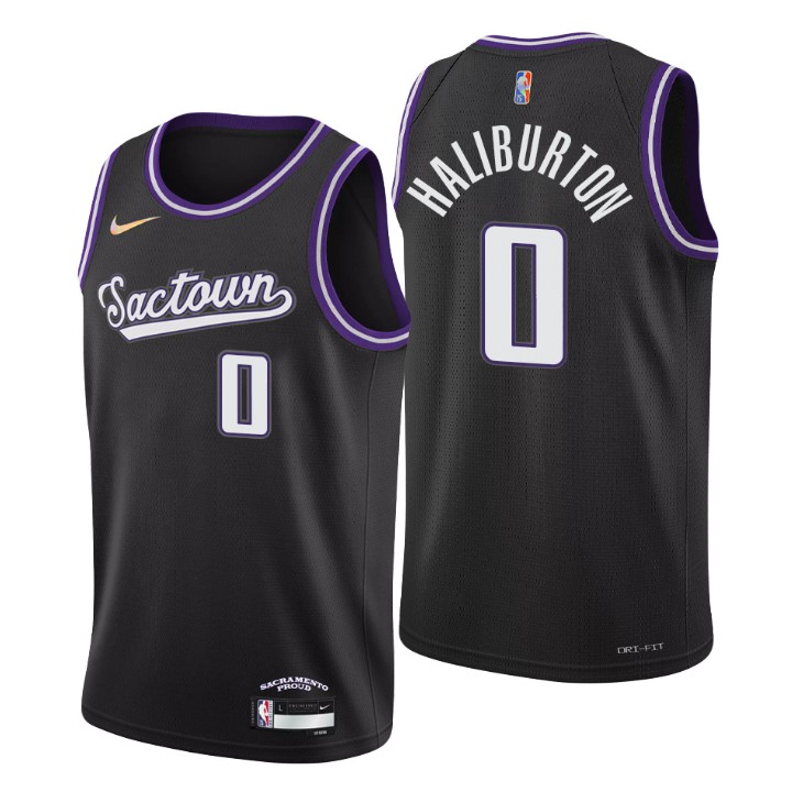 2021-22 Sacramento Kings Tyrese Haliburton City 75th Anniversary Jersey