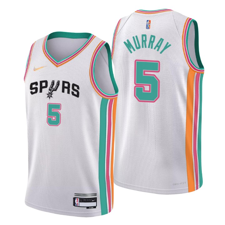 2021-22 San Antonio Spurs Dejounte Murray City 75th Anniversary Jersey