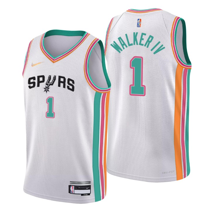 2021-22 San Antonio Spurs Lonnie Walker Iv City 75th Anniversary Jersey