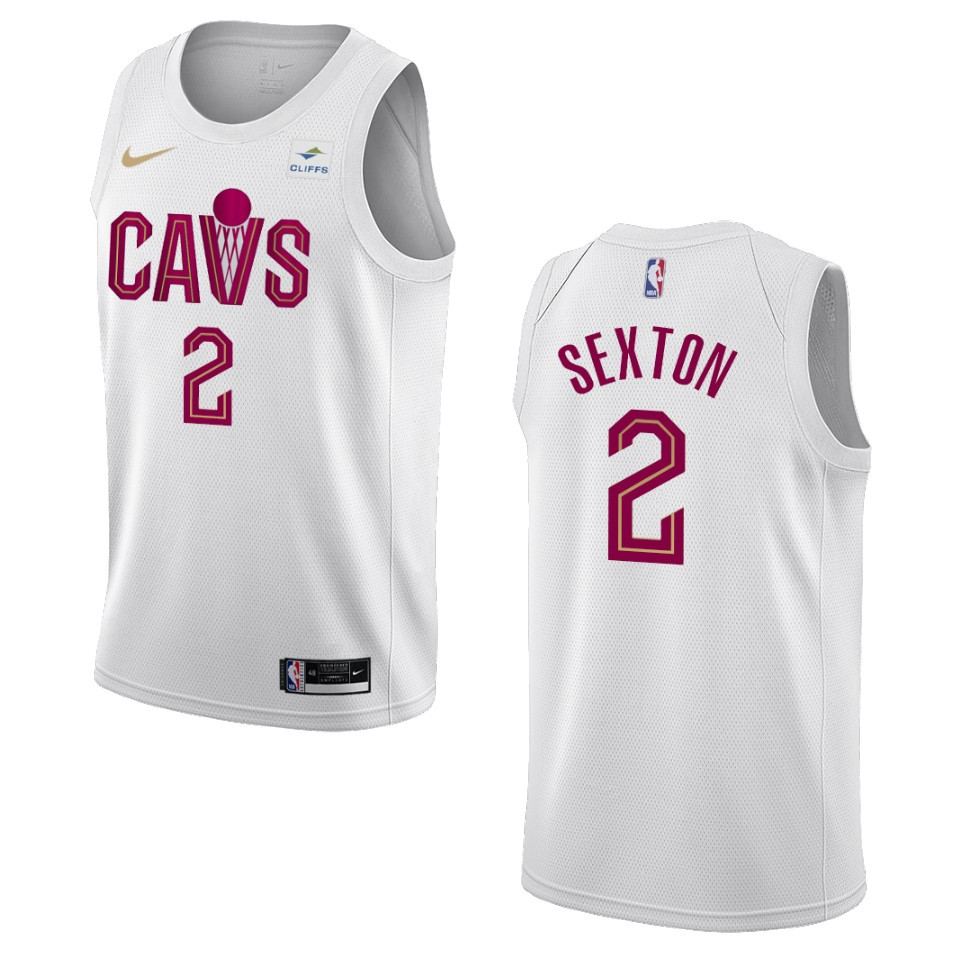 2022-23 Association Edition Cleveland Cavaliers Collin Sexton White Swingman Jersey