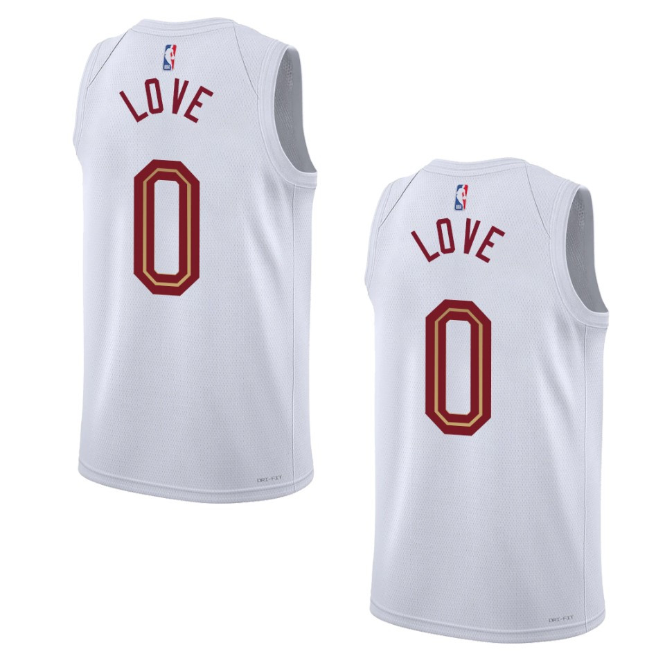 2022-23 Association Edition Cleveland Cavaliers Kevin Love White Swingman Jersey