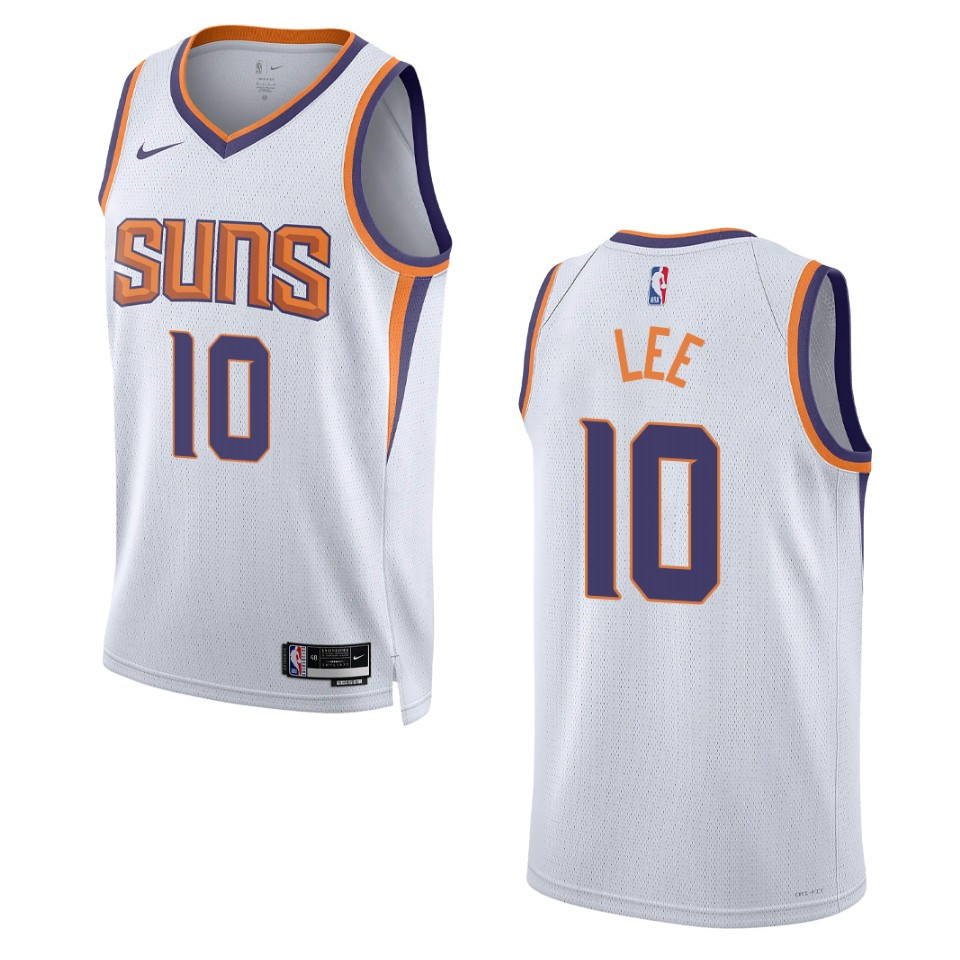 2022-23 Association Edition Phoenix Suns Damion Lee White Swingman Jersey