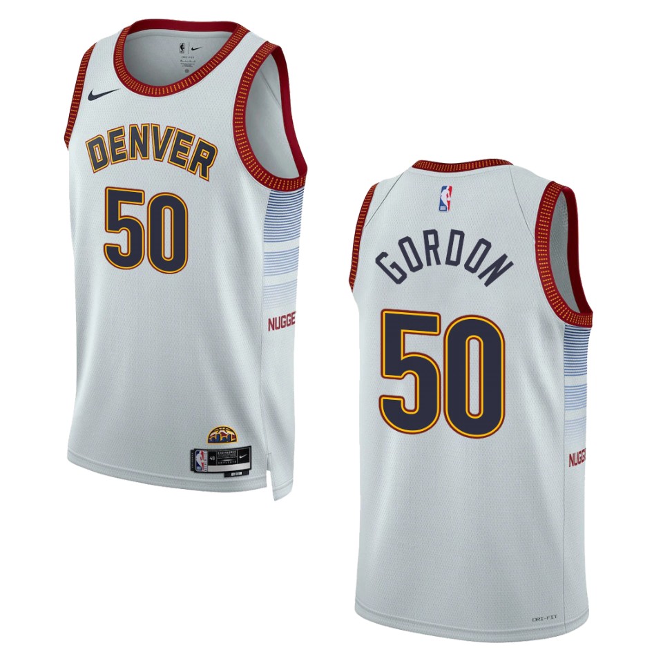 2022-23 City Edition Denver Nuggets Aaron Gordon Sliver Swingman Jersey