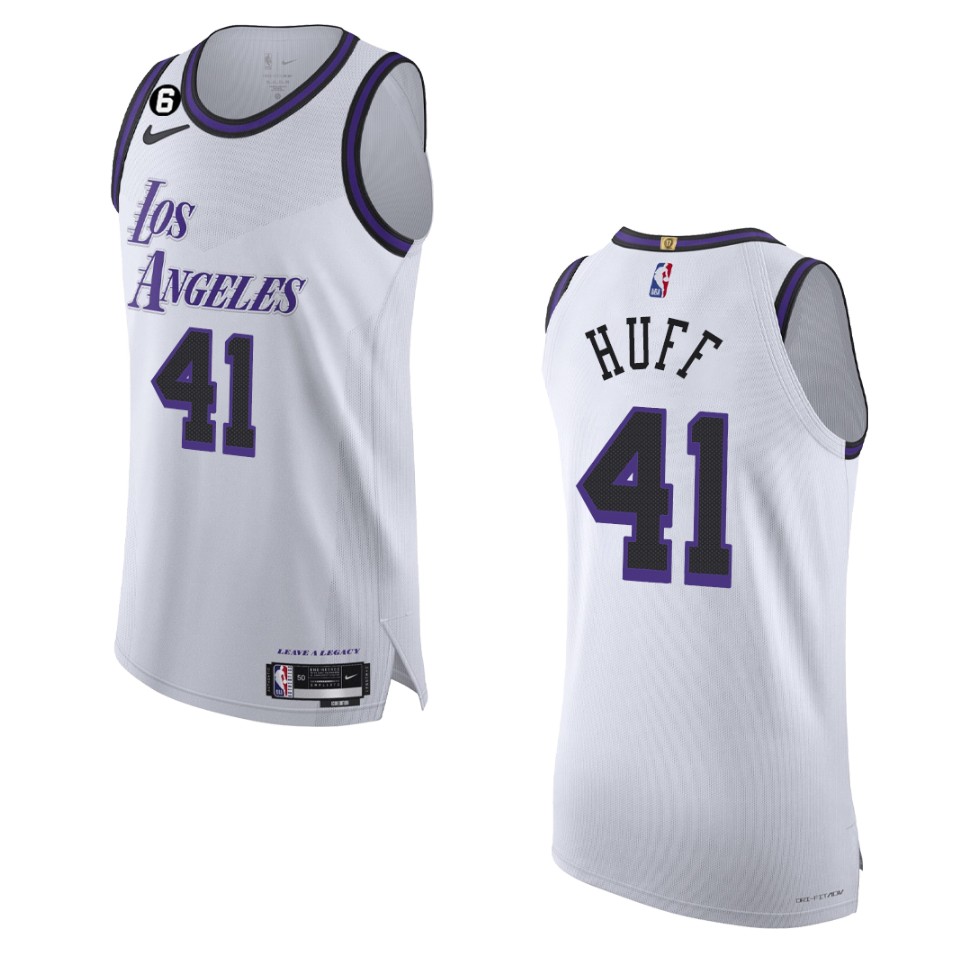 2022-23 City Edition Los Angeles Lakers Jay Huff White Jersey