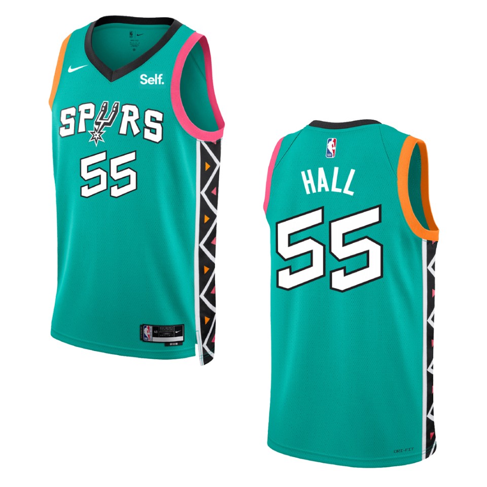 2022-23 City Edition San Antonio Spurs Jordan Hall Turquoise Swingman Jersey