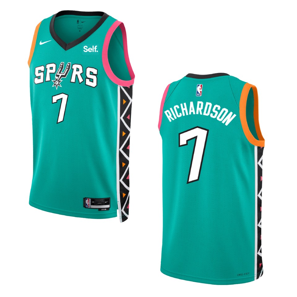 2022-23 City Edition San Antonio Spurs Josh Richardson Turquoise Swingman Jersey