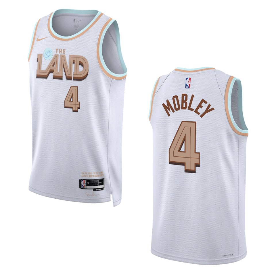 2022-23 Cleveland Cavaliers #4 Evan Mobley City Edition Swingman White Jersey