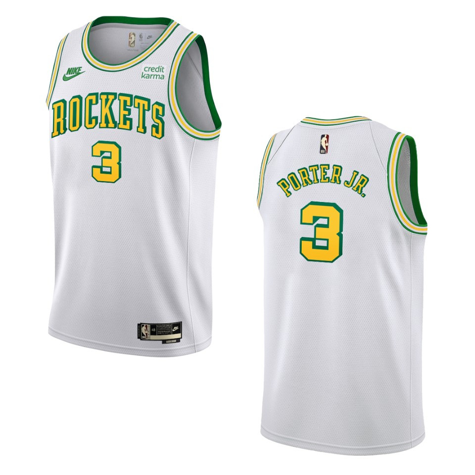 2022-23 Houston Rockets Kevin Porter Jr. Classic Edition Swingman White Jersey