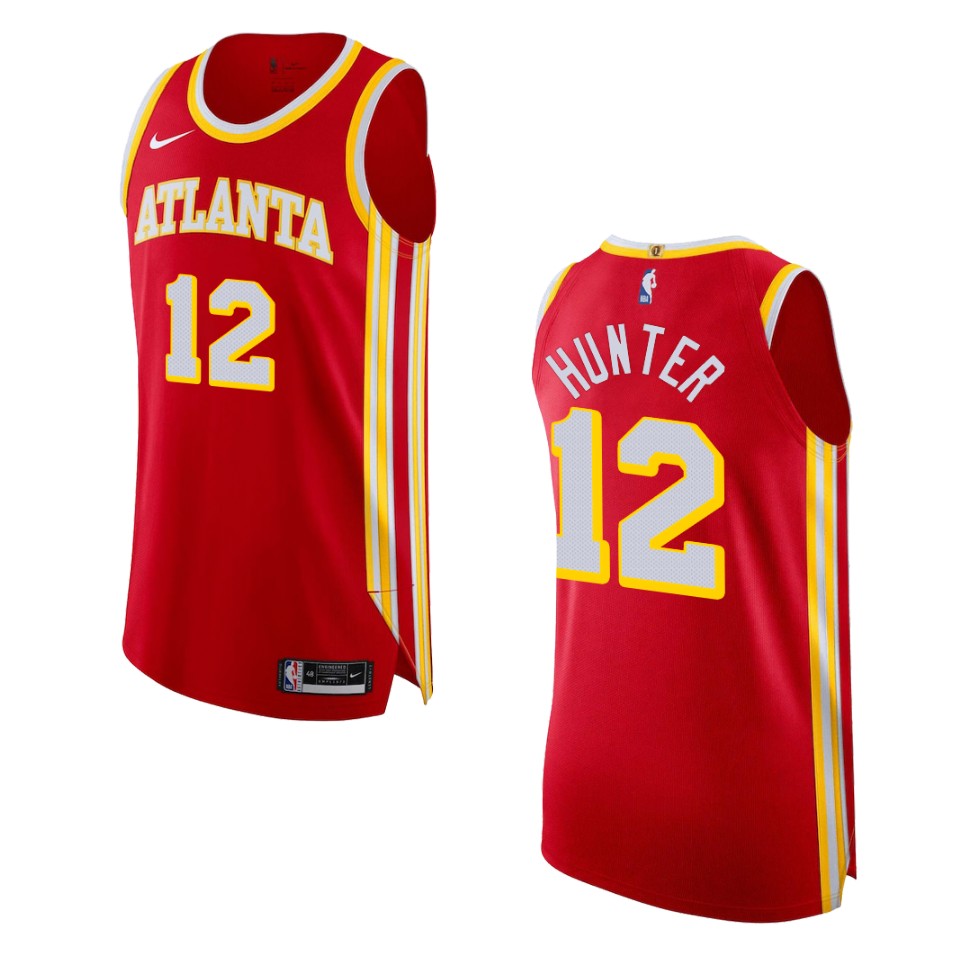 2022-23 Icon Edition Atlanta Hawks De'andre Hunter Red Jersey