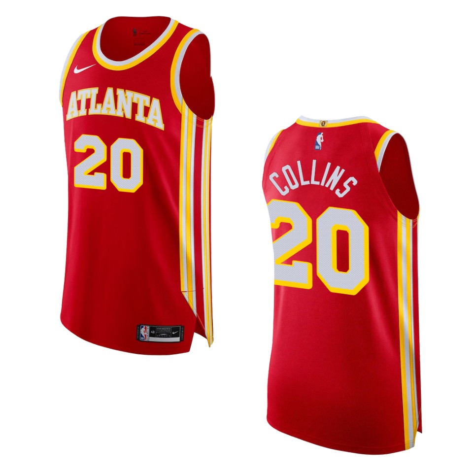 2022-23 Icon Edition Atlanta Hawks John Collins Red Jersey