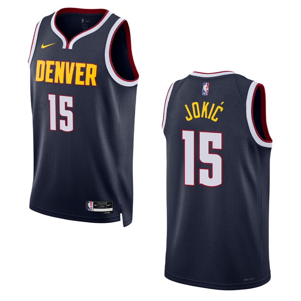 2022-23 Icon Edition Denver Nuggets Nikola Jokic Navy Swingman Jersey