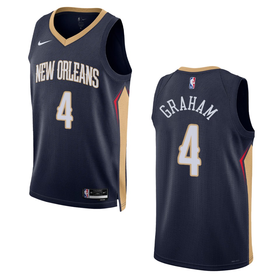 2022-23 Icon Edition New Orleans Pelicans Devonte' Graham Navy Swingman Jersey