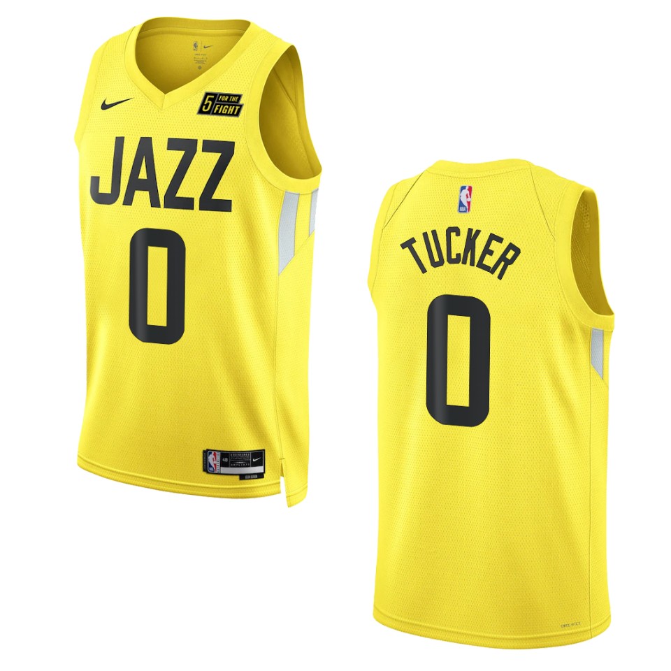 2022-23 Icon Utah Jazz Talen Horton-tucker Gold Swingman Jersey