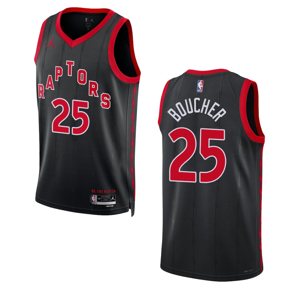 2022-23 Statement Edition Toronto Raptors Chris Boucher Black Swingman Jersey