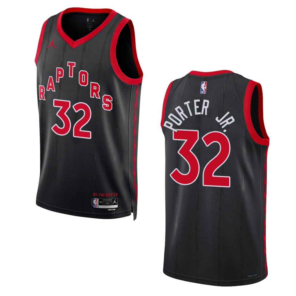2022-23 Statement Edition Toronto Raptors Otto Porter Jr. Black Swingman Jersey