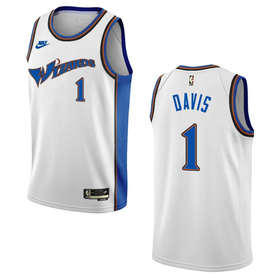 2022-23 Washington Wizards Johnny Davis Classic Edition Swingman White Jersey