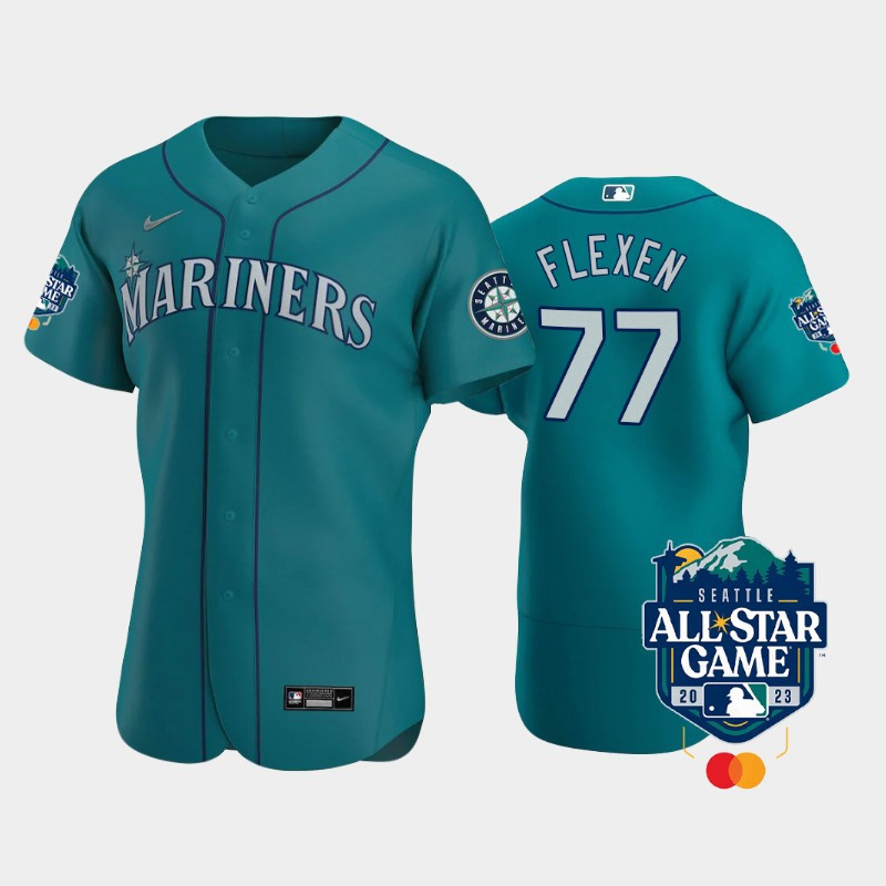 2023 All-Star Game Seattle Mariners 77 Chris Flexen Aqua Jersey 