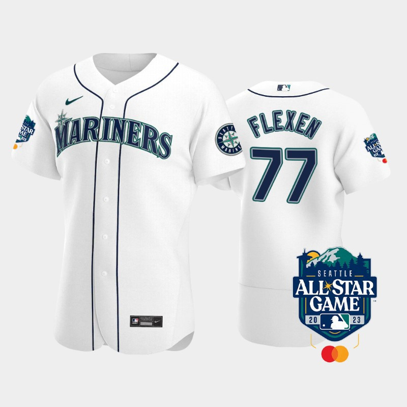 2023 All-Star Game Seattle Mariners 77 Chris Flexen White Jersey 