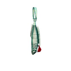 Alternative view of Christmas Novelty Green Striped Grouper Fish - Shaped Tie - Green Striped Grouper Fish Design In Taffeta Silk  - Funny Gift for Men - Tie Accessories