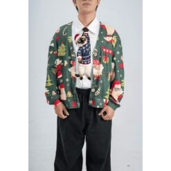 Animals Ties - Siamese Noel Lucky Cat Tie, Silk Tie, Novelty Tie.