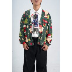 Animals Ties - British Blue Noel Lucky Cat Tie, Vintage Tie, Novelty Tie, Silk Tie.