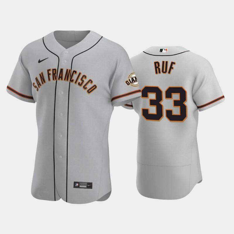 33 Darin Ruf Gray Road San Francisco Giants Jersey Jersey 