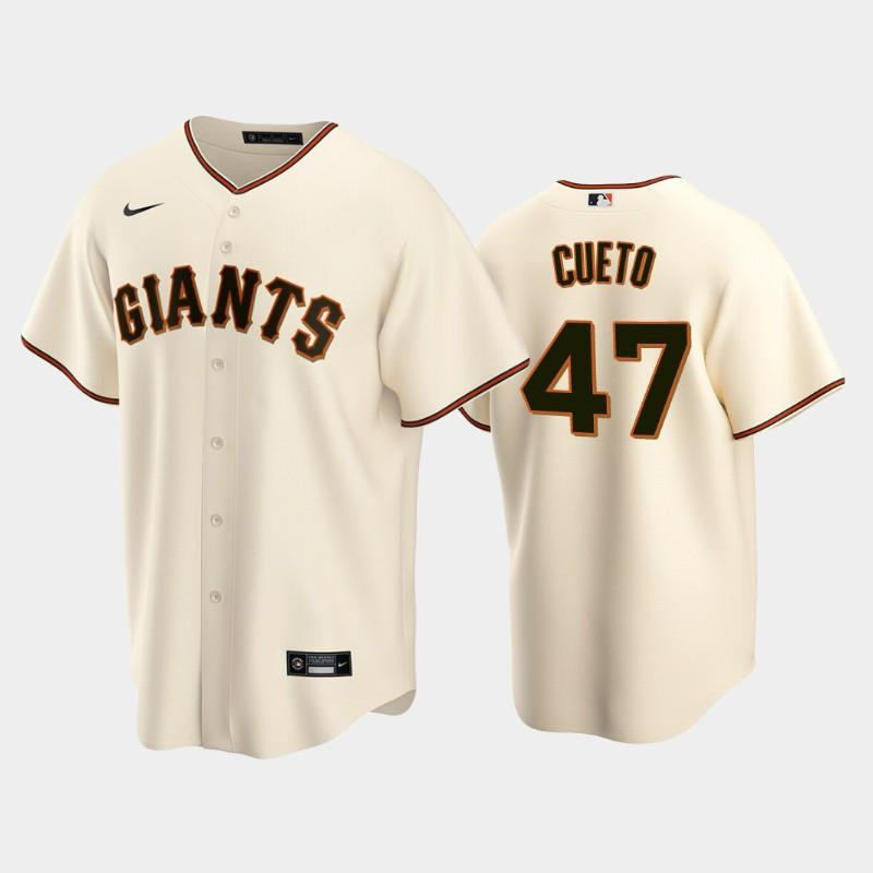 47 Johnny Cueto Cream Home San Francisco Giants Jersey Jersey 