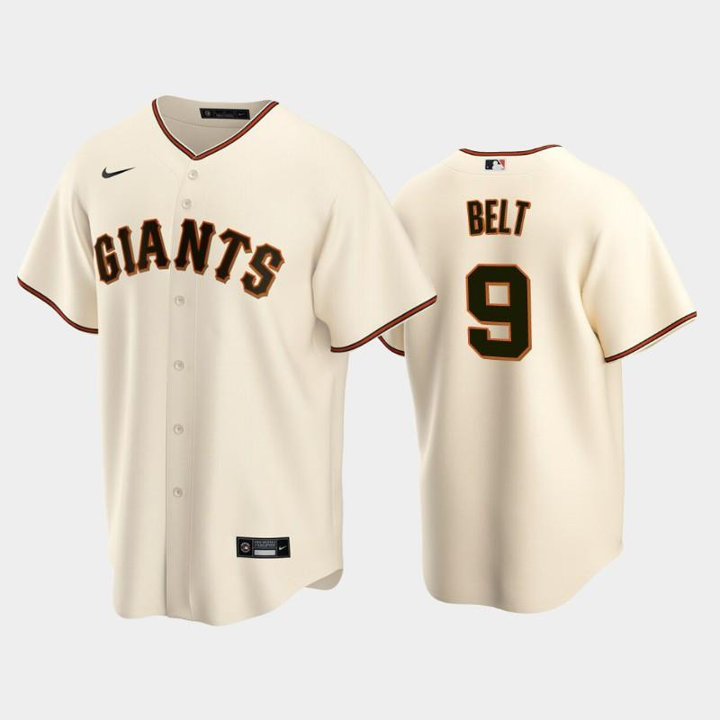 9 Brandon Belt Cream Home San Francisco Giants Jersey Jersey 