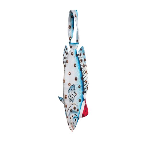 Christmas Blue Grouper Novelty Tie - Fish-Shaped Tie  - Holiday Gift - Tie Accessories - Image 2