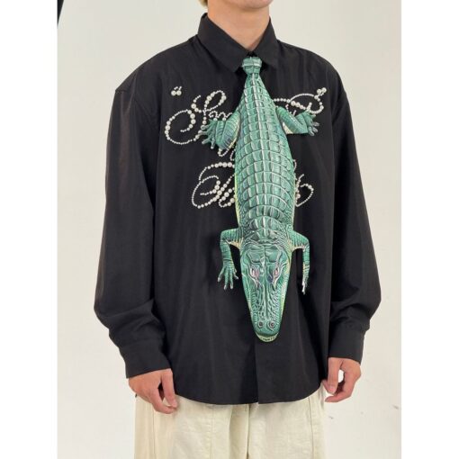 Animals Tie Shaped Novelty Tie, Alligators Shaped Tie, Vintage Holiday Gift, Tie Gift, Tie Accessories - Image 4