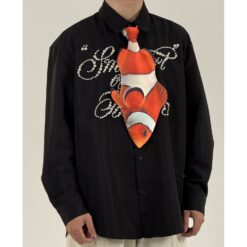 Animals Tie Shaped Novelty Tie, Nemo Fish Shaped Tie, Vintage Holiday Gift, Tie Gift, Tie Accessories