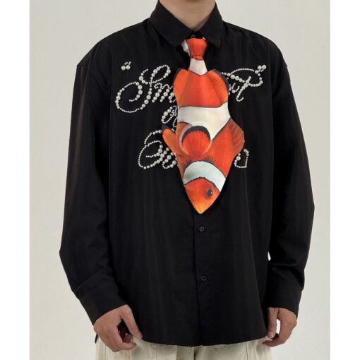 Animals Tie Shaped Novelty Tie, Nemo Fish Shaped Tie, Vintage Holiday Gift, Tie Gift, Tie Accessories - Image 2