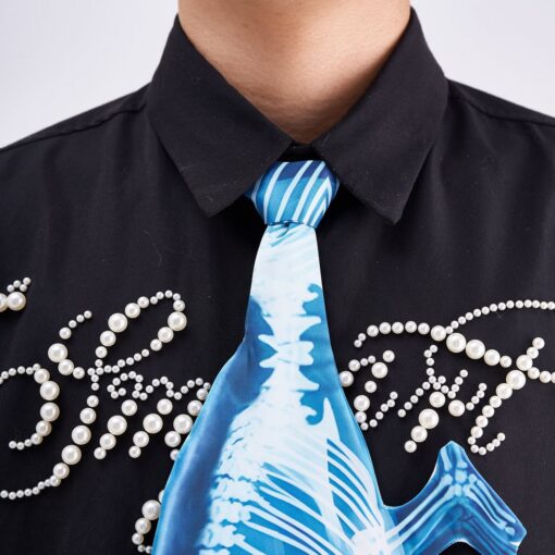 Animals Ties X-ray Chameleon Tie, Vintage Tie, Novelty Tie, Tie Accessories Holiday Gift, Tie Gift, Tie Accessories - Image 5